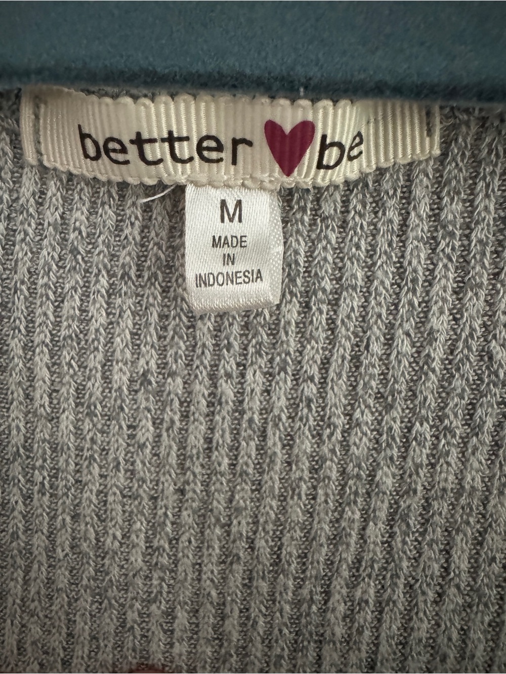 Better Be Heather Gray Ribbed Crewneck Sweater